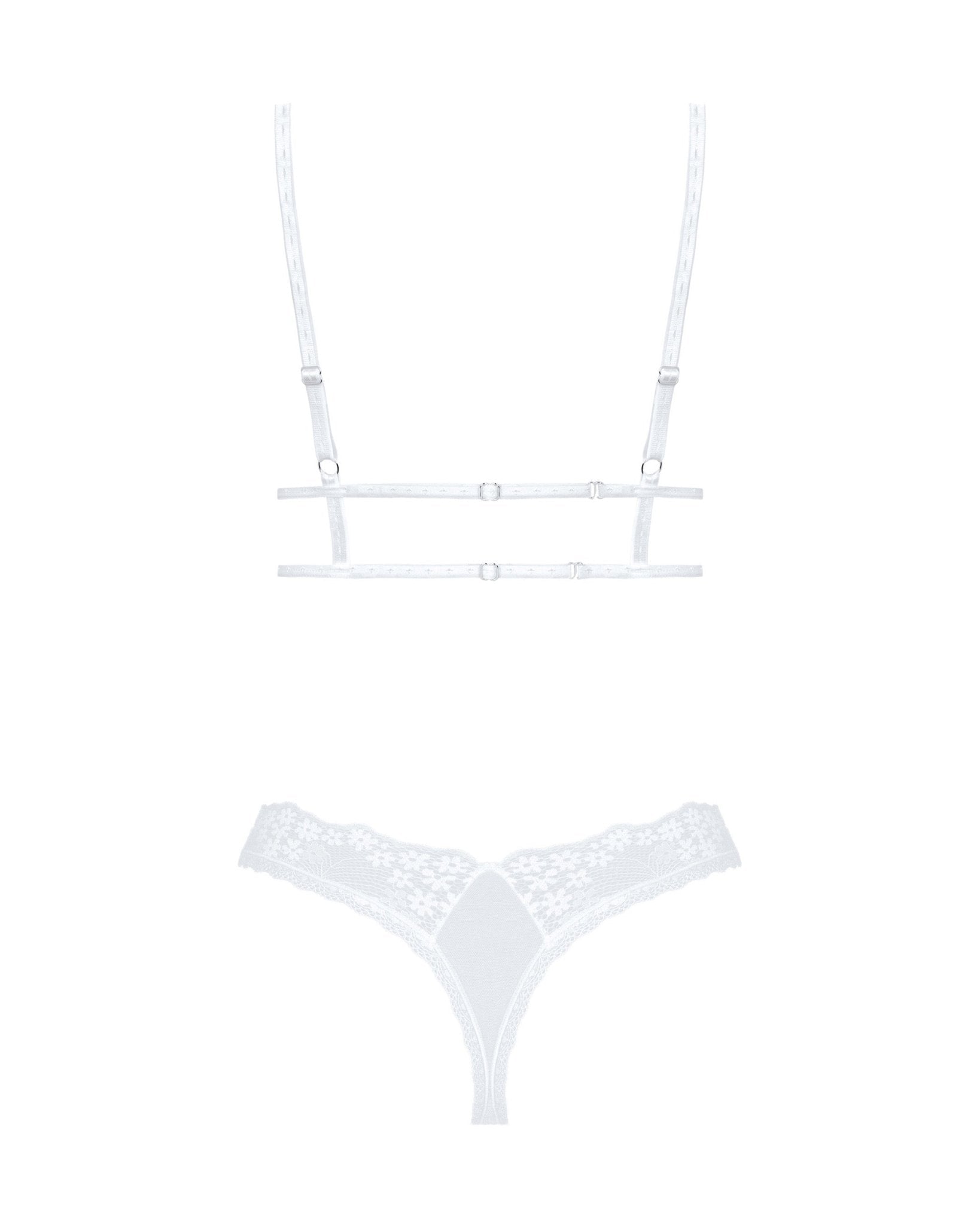 white bridal lingerie