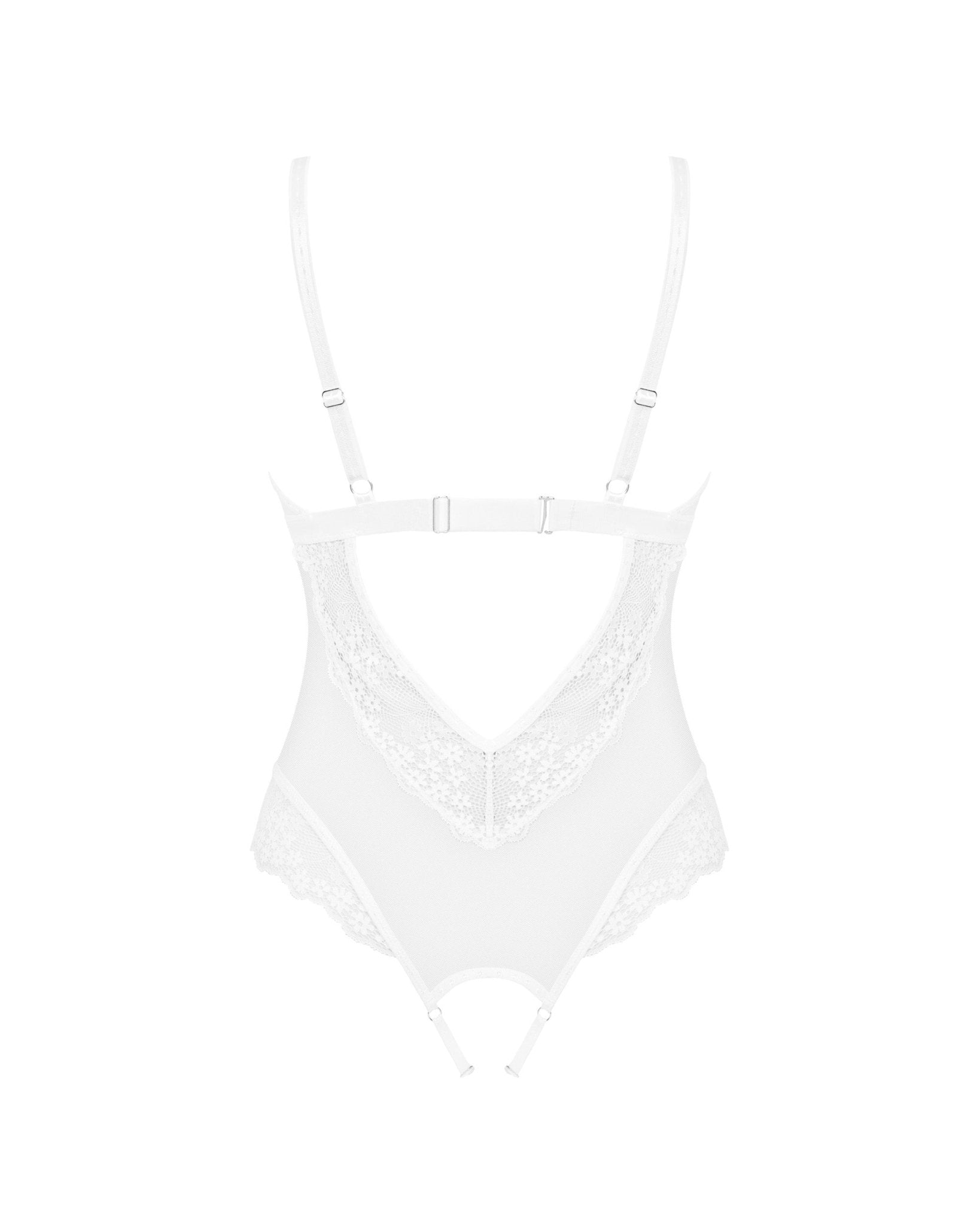 crotchless white lingerie