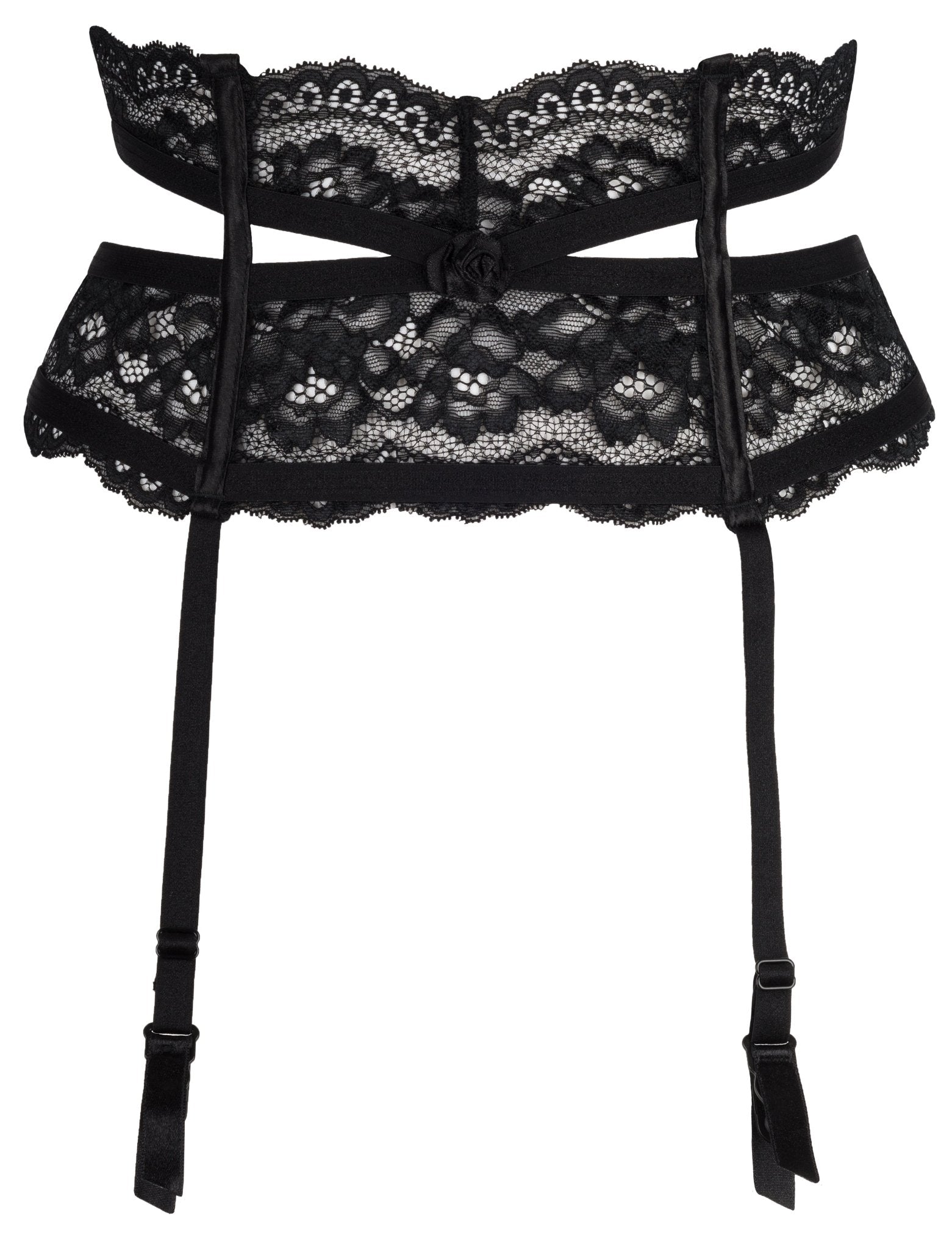 black suspender belt