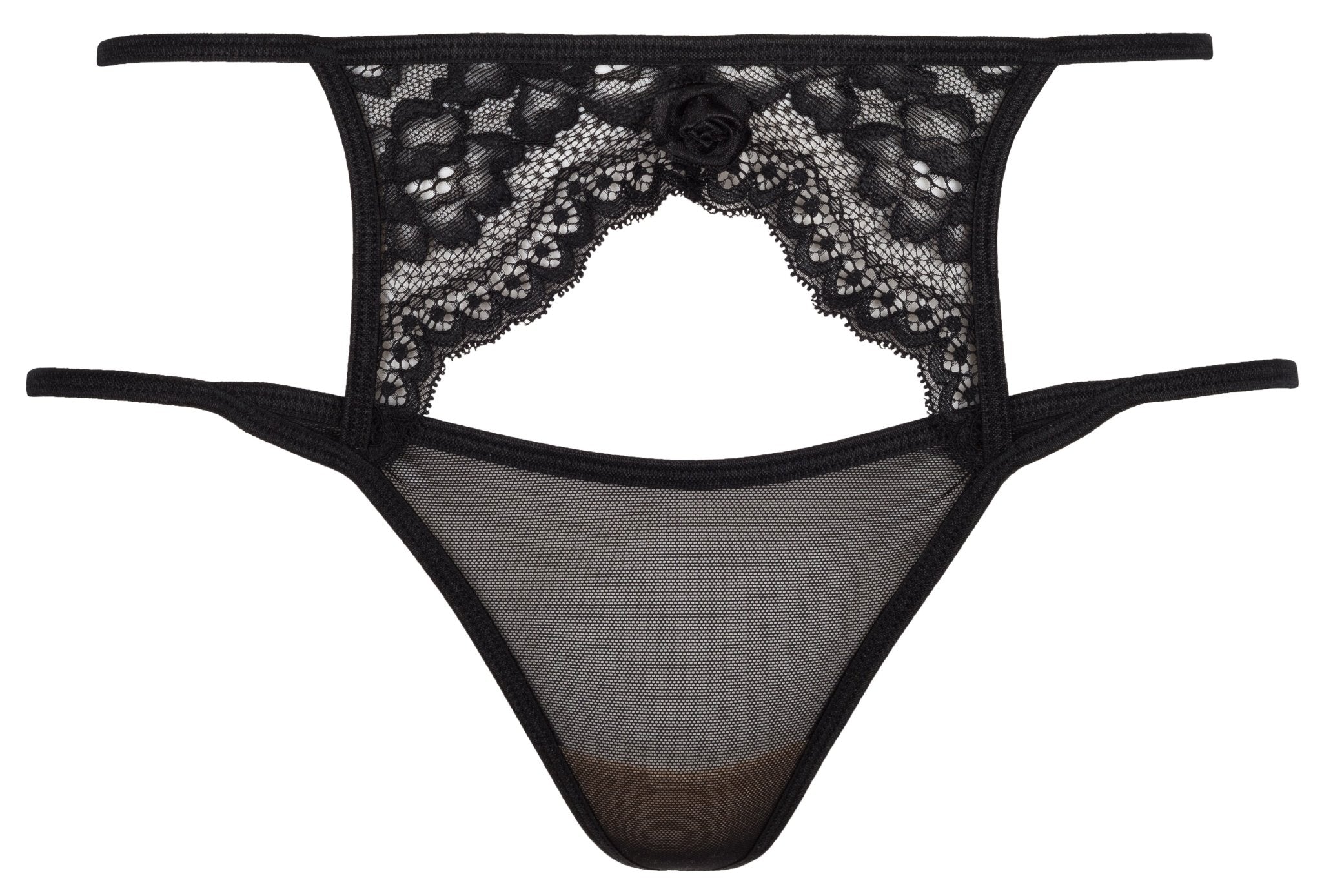 black sheer gsting