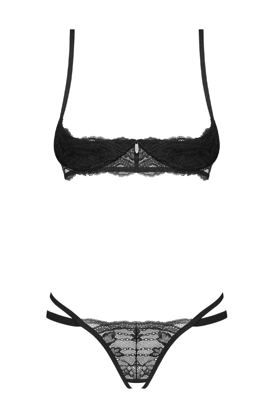 open crotch bra set