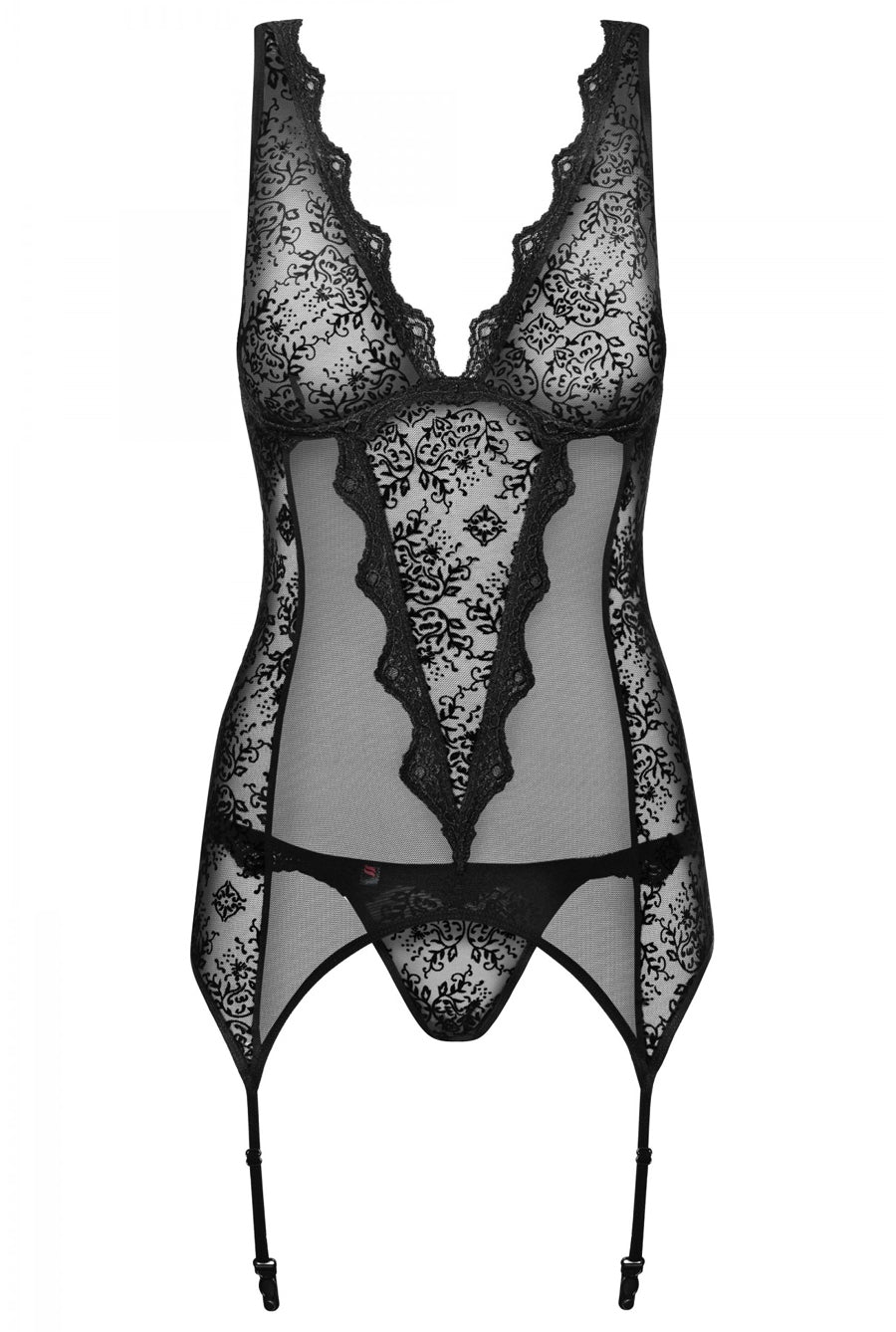 black lace lingerie
