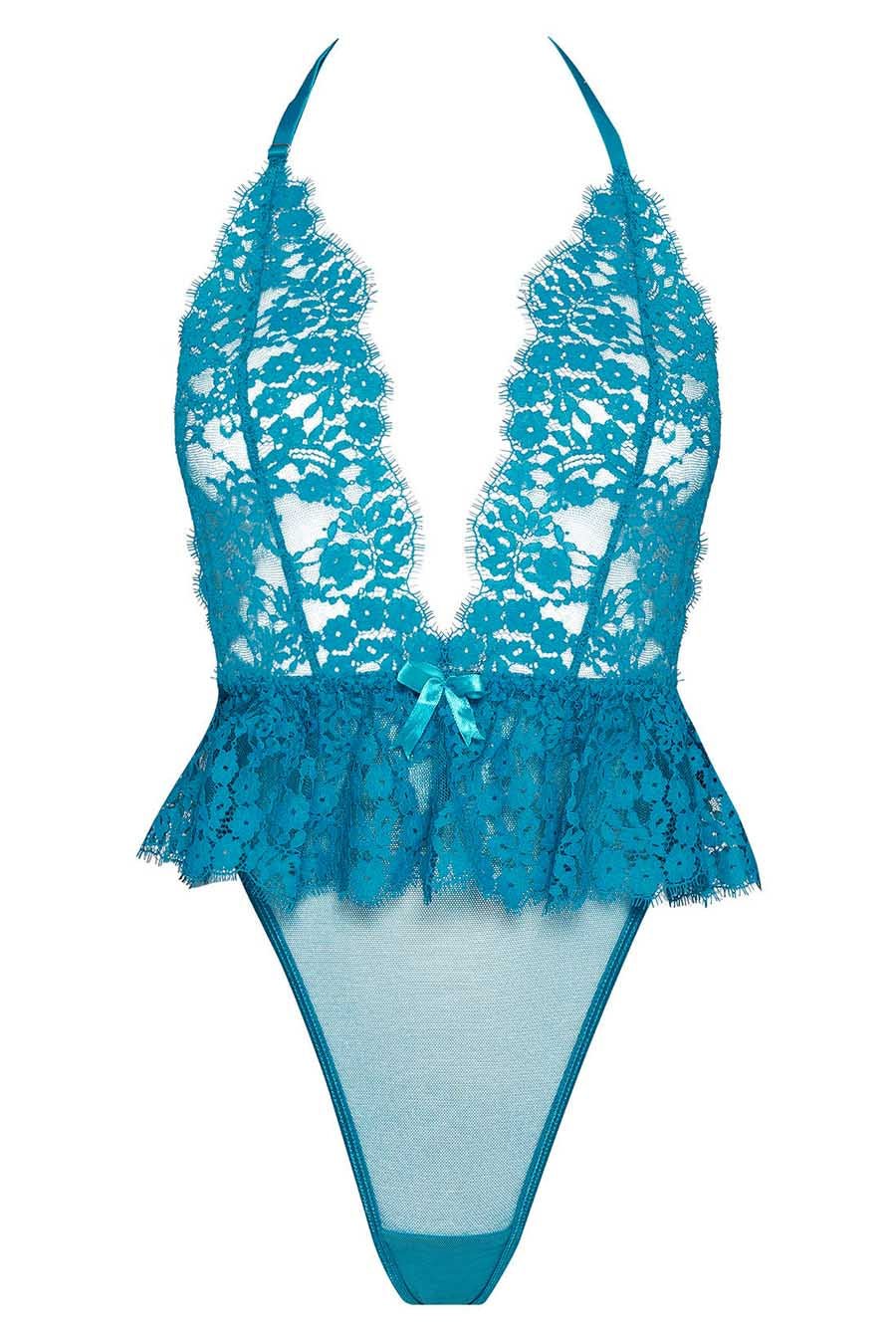 green lace bodysuit lingerie