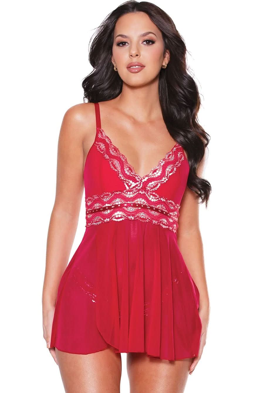 red sexy sleepwear