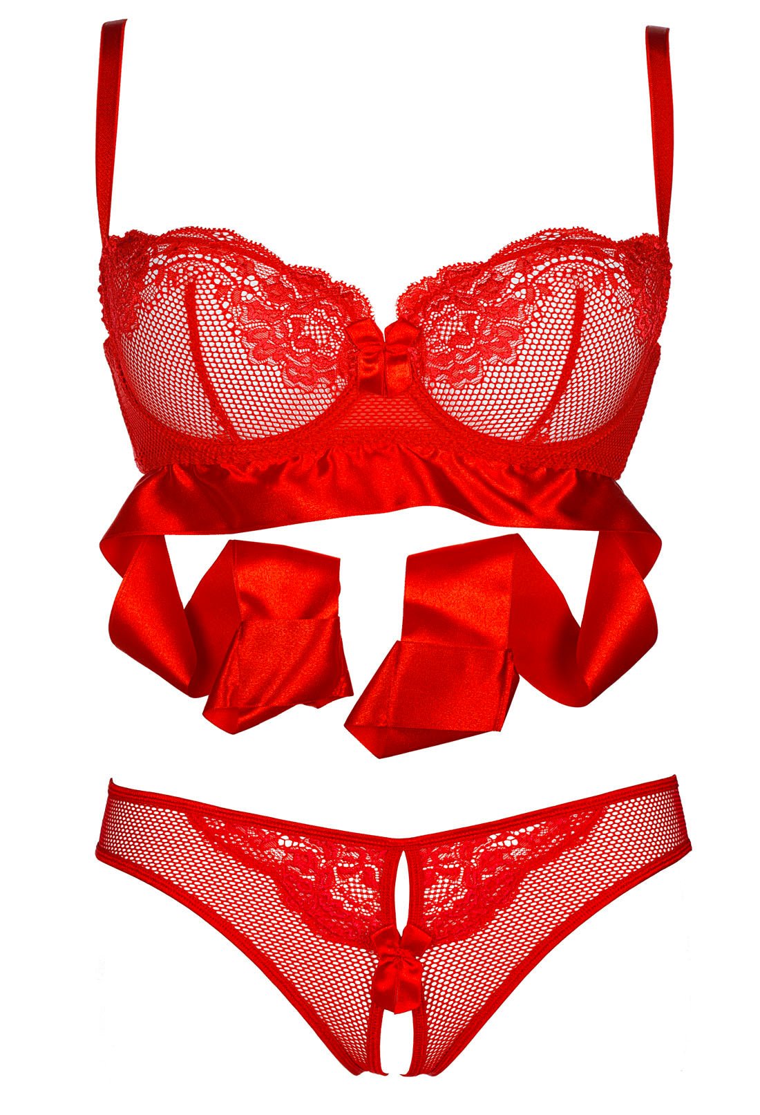 tie me up red lingerie