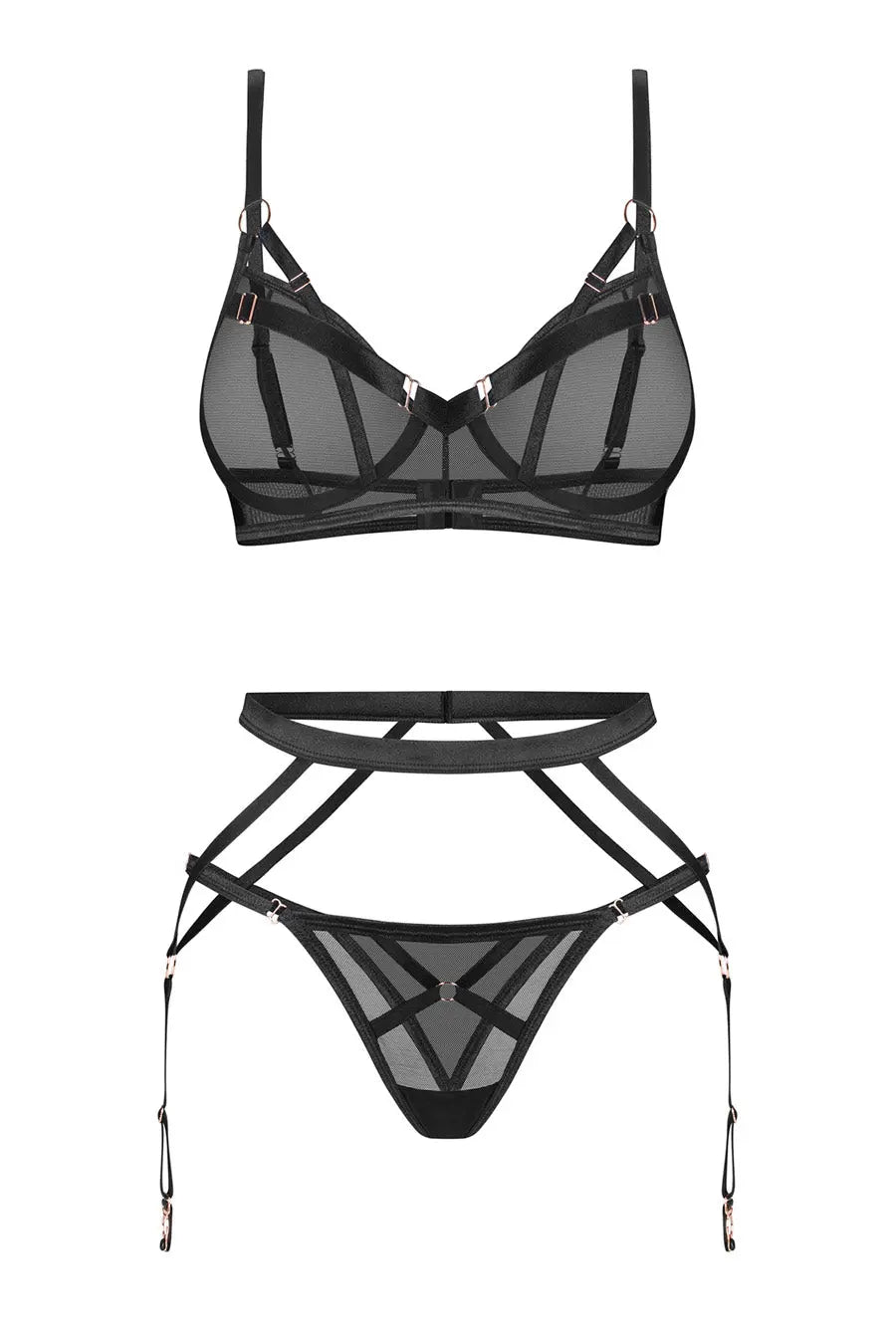 blak sexy sheer bra