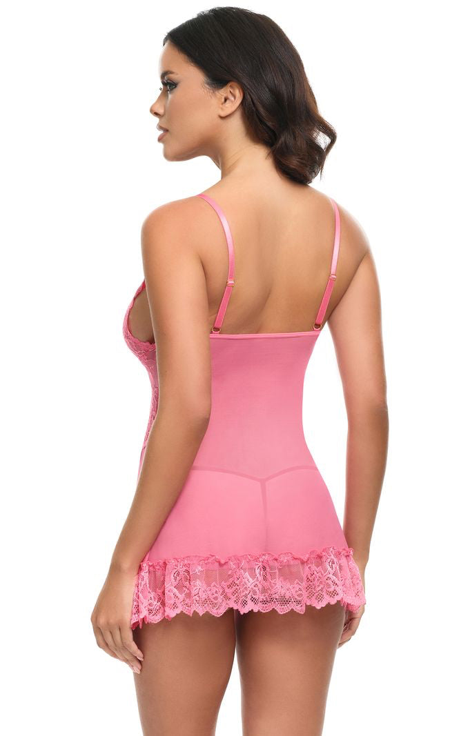 sheer pink sleepwear