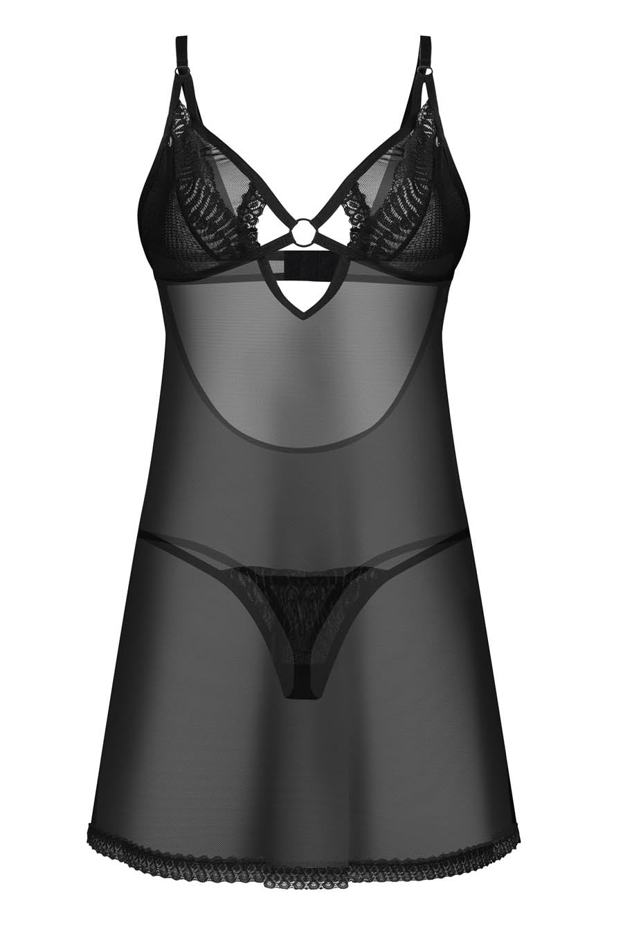 sheer black nightie